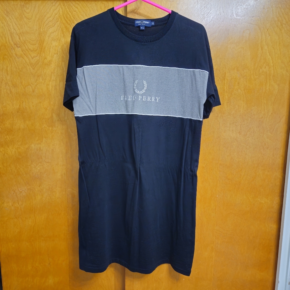 Fred Perry T-shirt Dress Size US 12 Oi Punk